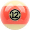 Aramith Tournament TV Replacement Ball – #12 | Golden Break Billiards